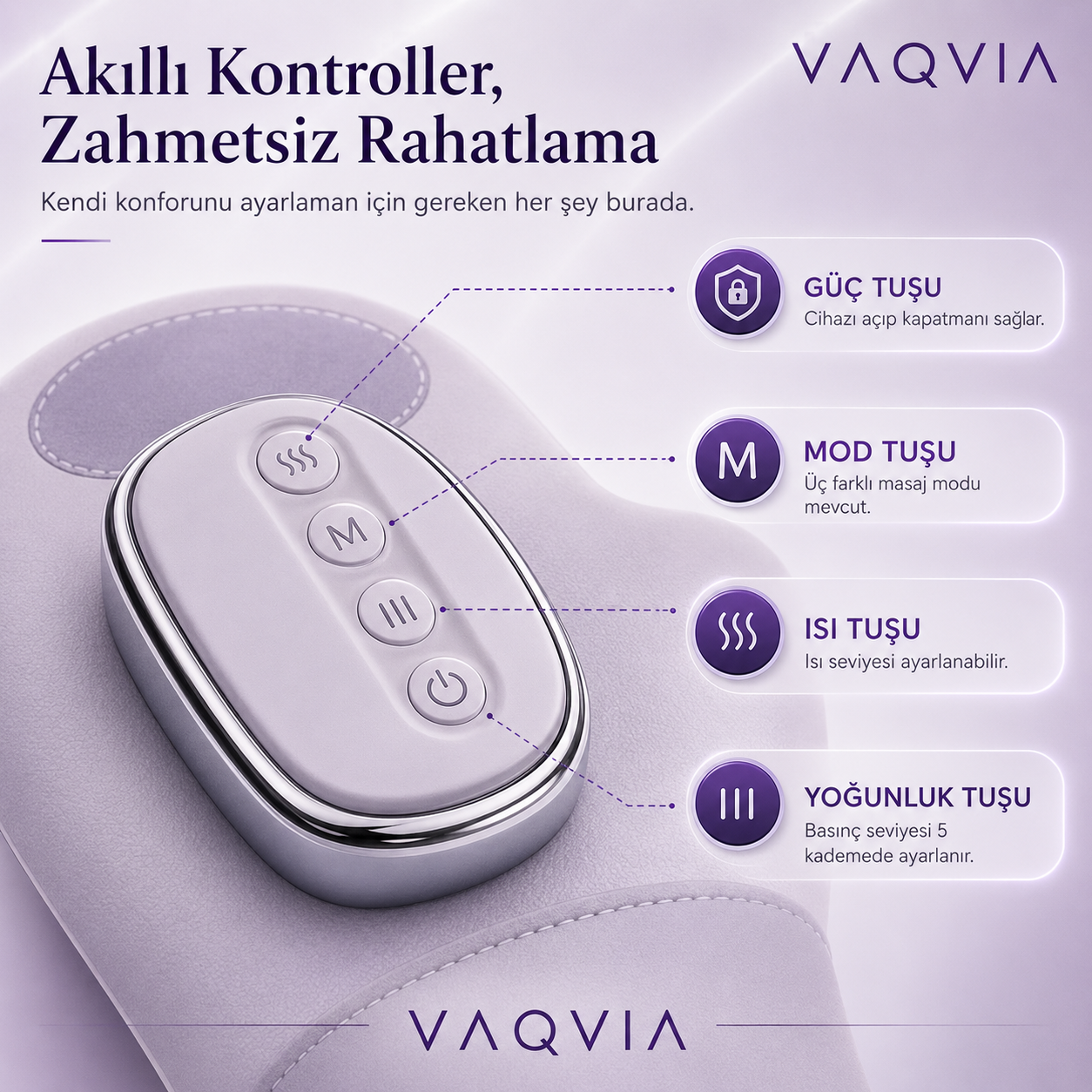 VAQVIA El & Bilek Isıtmalı Masaj Cihazı