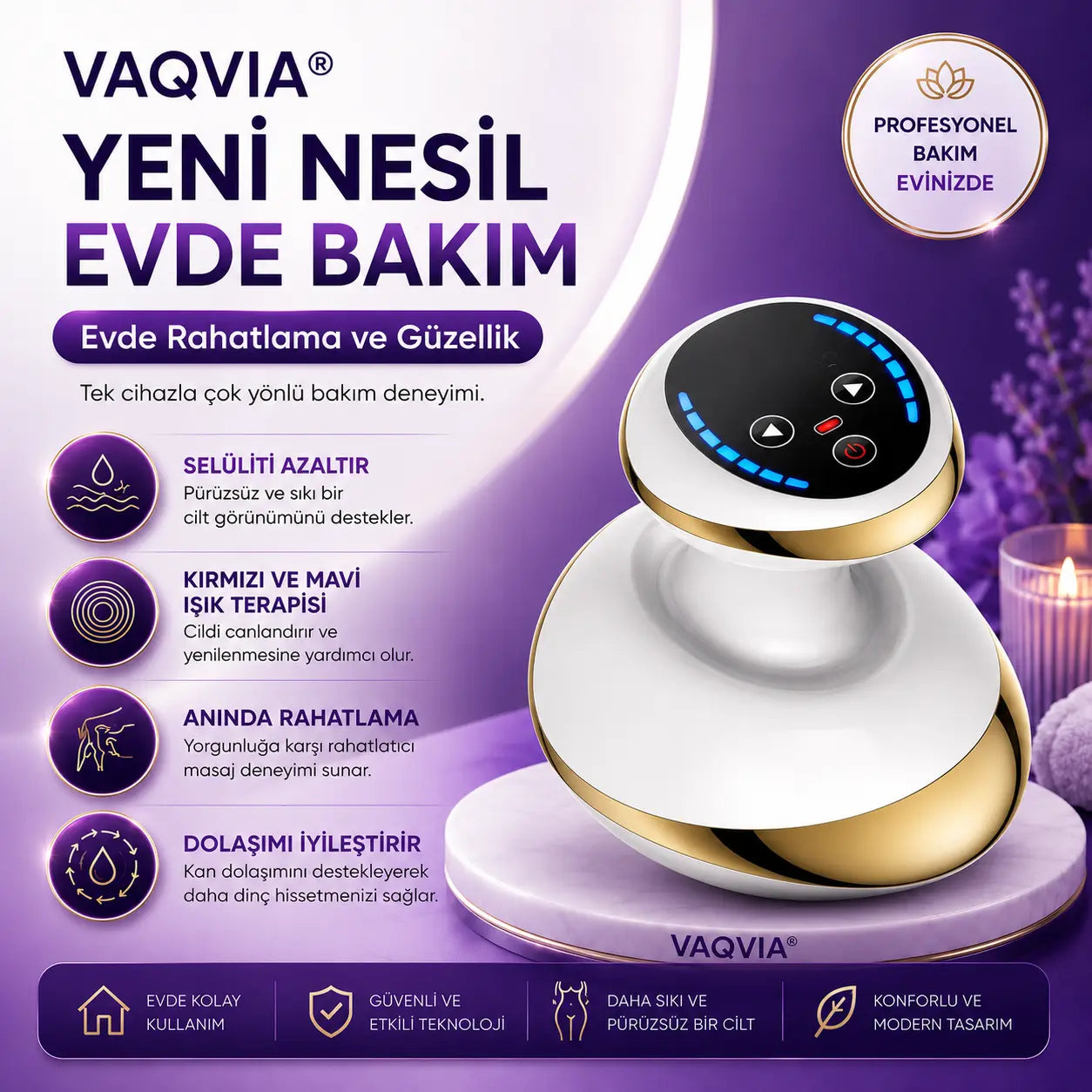 VAQVIA® Isıtmalı Vakum Masaj Cihazı VAQVIA