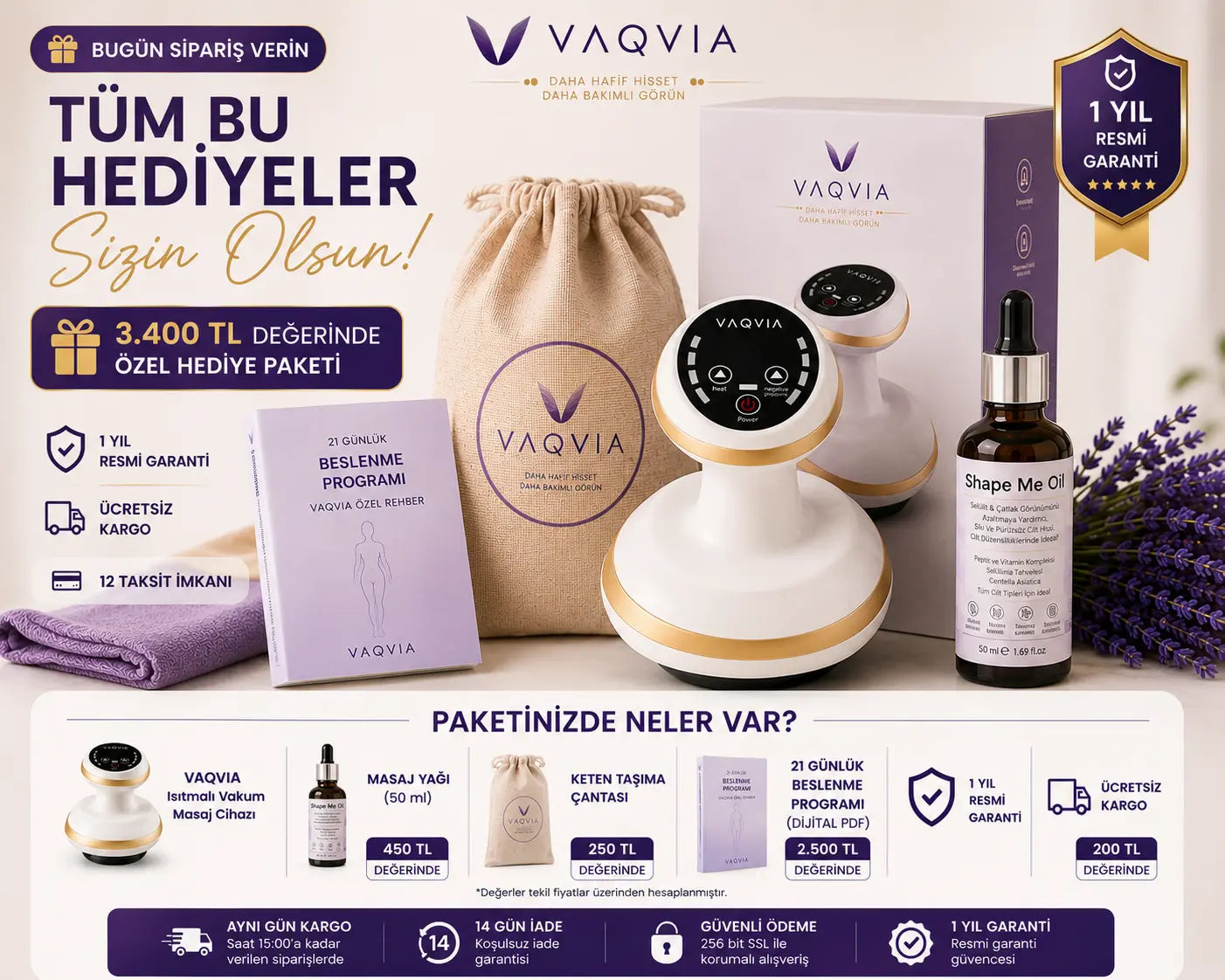 VAQVIA® Isıtmalı Vakum Masaj Cihazı VAQVIA