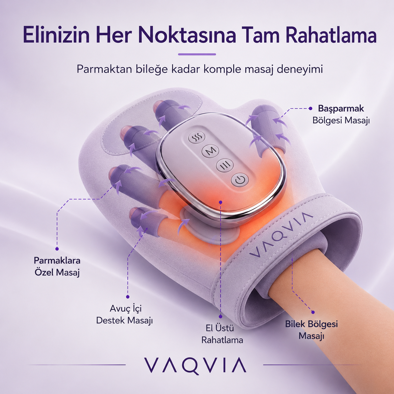 VAQVIA El & Bilek Isıtmalı Masaj Cihazı