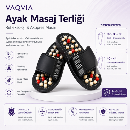 VAQVIA Akupresür Ayak Masaj Terliği