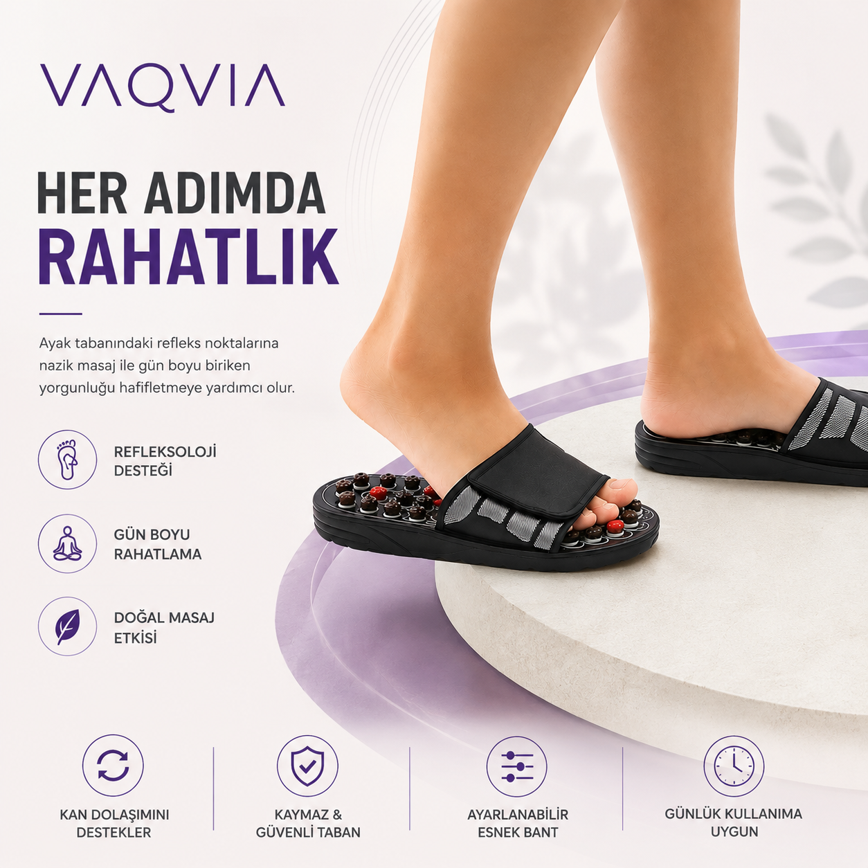 VAQVIA Akupresür Ayak Masaj Terliği